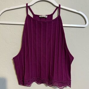 Intimately Free People All Your Love Black Lace Crop Top (M)